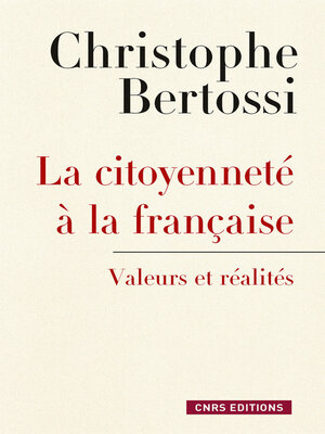 cover image of Citoyenneté à la française. Valeurs et réalités